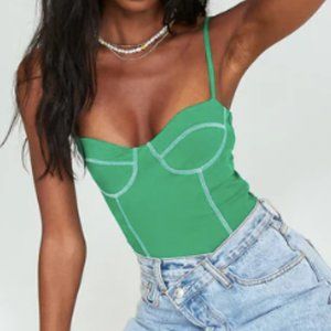Princess Polly Brand New Green Bodysuit